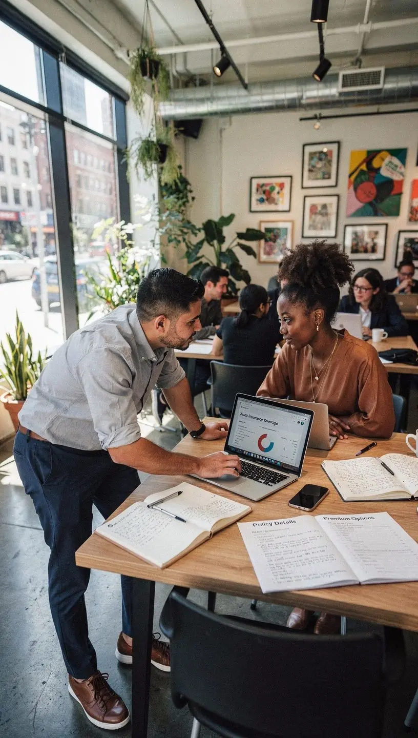 Obrazek przedstawiający scenariusze dotyczące wypadków samochodowych, ilustrujący różne sytuacje objęte ubezpieczeniem.
